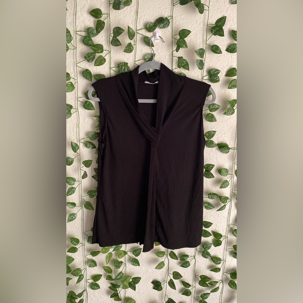 Sleeveless Black Top